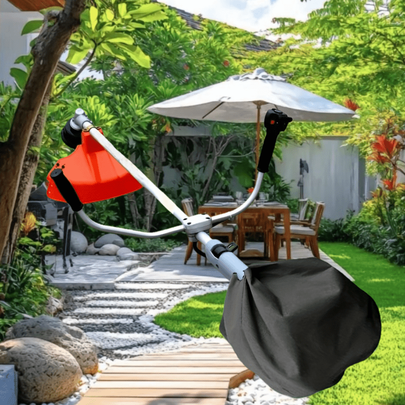 TEMU 1 Housse universelle pour débroussailleuse, Housse de protection pour moteur de tondeuse à gazon, Housse de protection pour tondeuse à gazon,