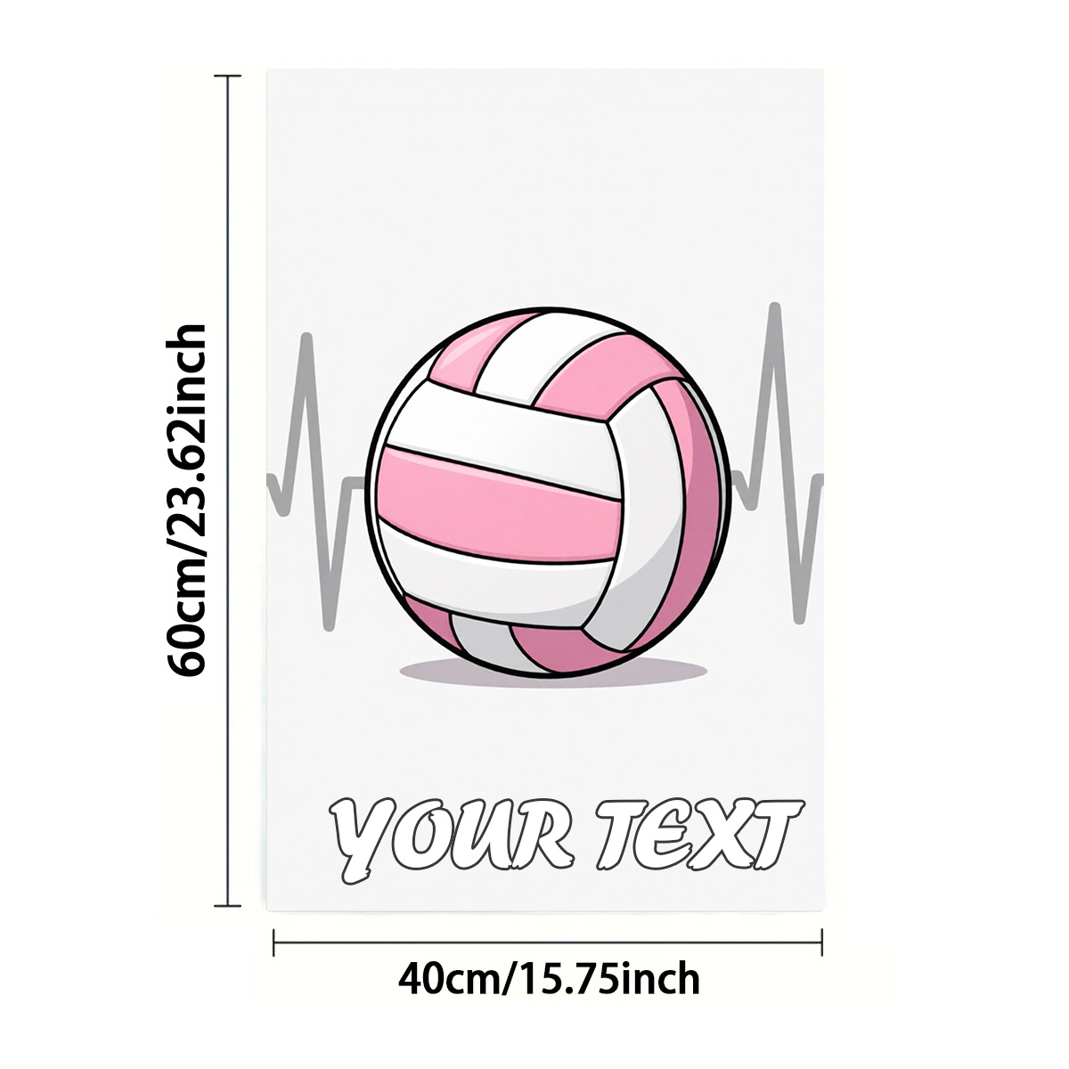 TEMU Asciugamani personalizzati 1/2 pz, stampa su un , rettangolari 40X60 cm, motivo 2D pallavolo stile cartone animato, personalizzazione in gruppo,