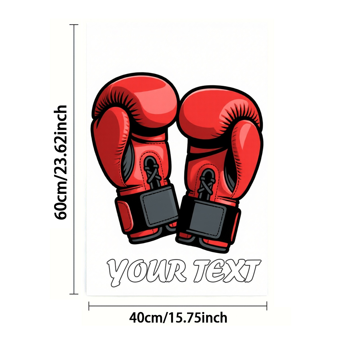 TEMU Serviettes personnalisées 1/2 pièces, Impression , Rectangulaire 40X60Cm, Motif 2D de gants de boxe de dessin , Personnalisation en gros pour