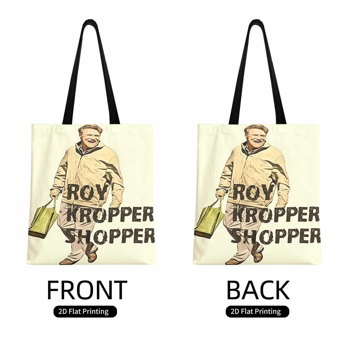 TEMU 1pc Man, Shopping Bagprint Shoulder Bag - Lightweight, Durable Shoulder Bag, Perfect For Shopping, Beach & Casual Use, Everyday Shoulder