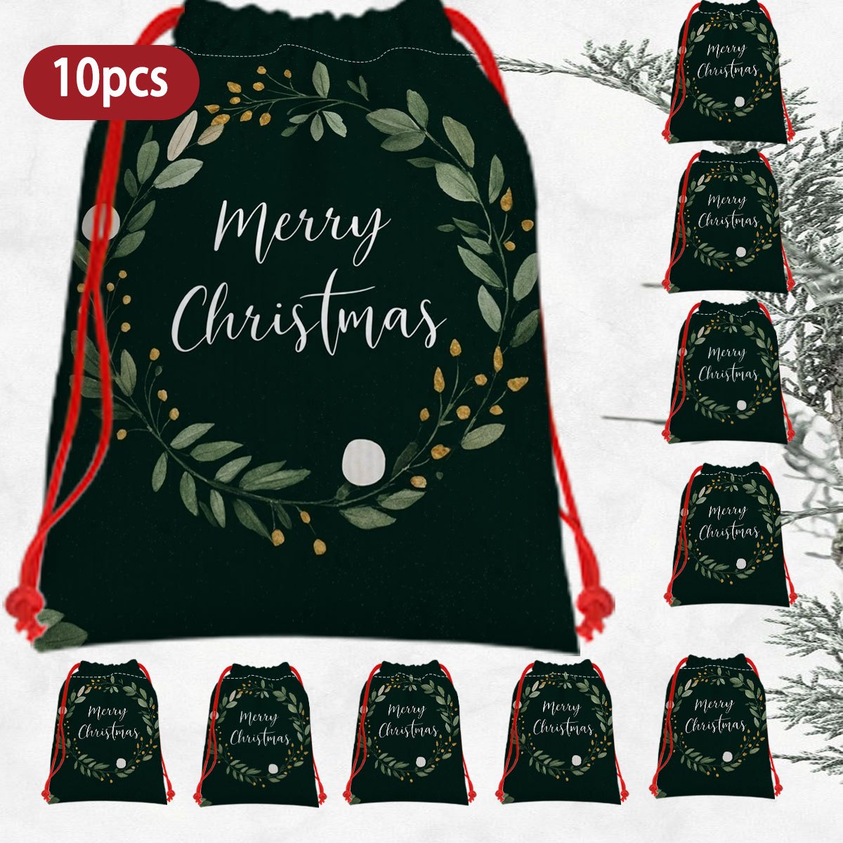 item picture gift for her him 5pcs 10pcs pack merry christmas wreaths with   berries   branches pre made suitable for holiday door decor table centerpieces gift bag   festive wreath for mantel wall or decoration