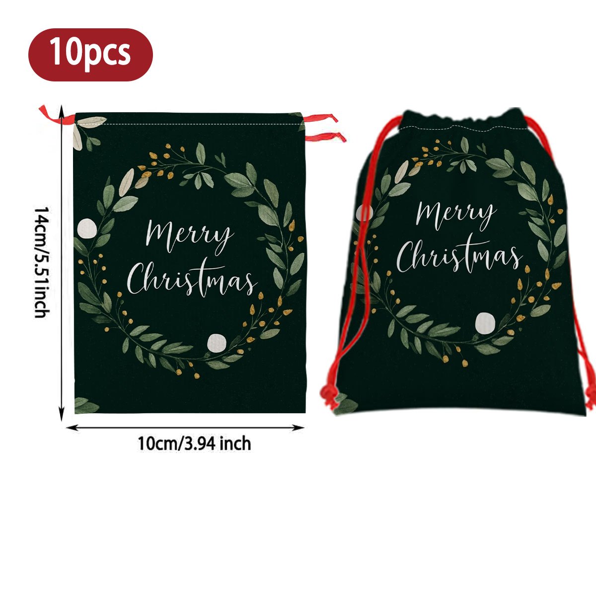 gift for her him 5pcs 10pcs pack merry christmas wreaths with   berries   branches pre made suitable for holiday door decor table centerpieces gift bag   festive wreath for mantel wall or decoration