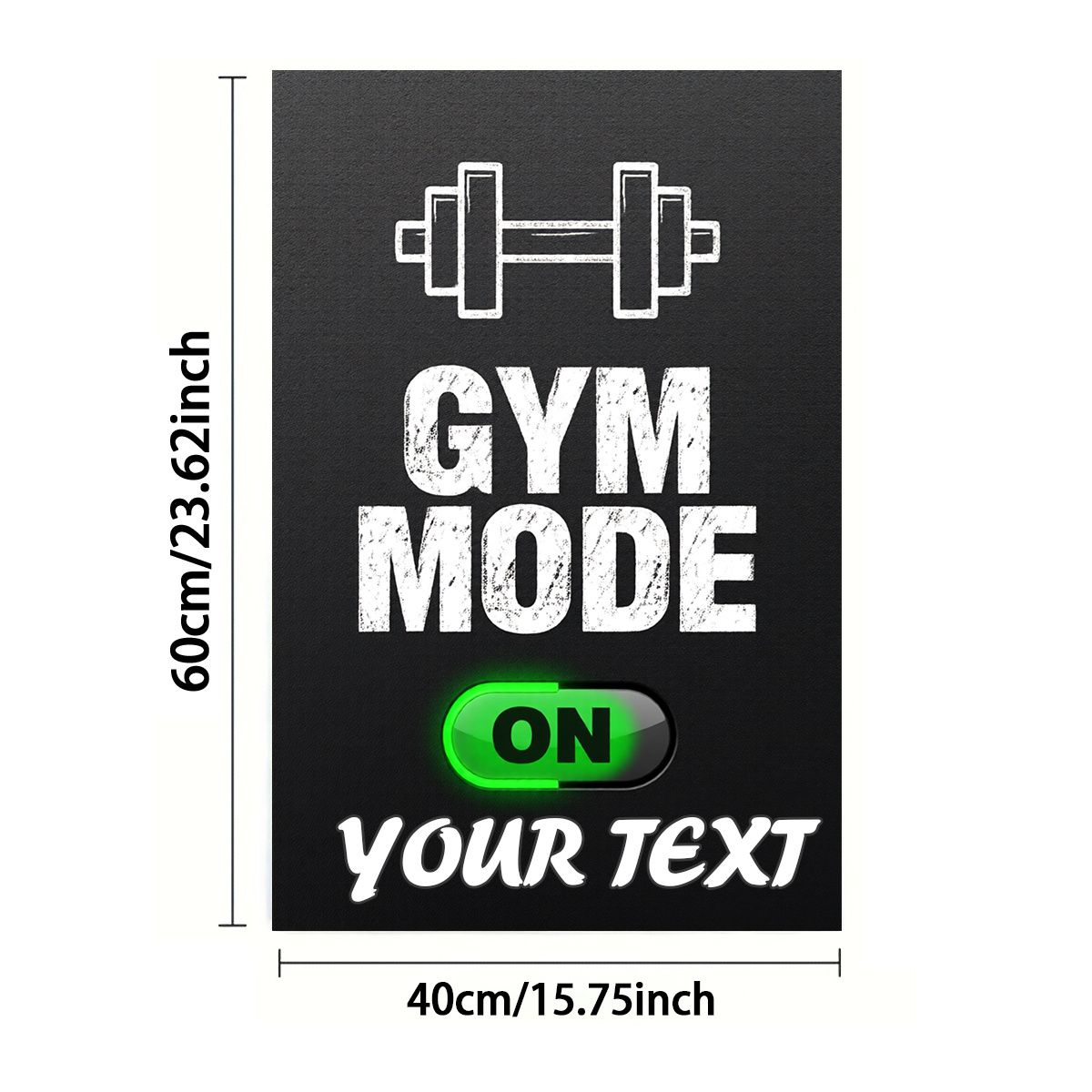 TEMU Asciugamani personalizzati 1/2 pz, stampa su un , rettangolari 40X60 cm, tema fitness con motivo 2D a manubrio, personalizzazione in gruppo,