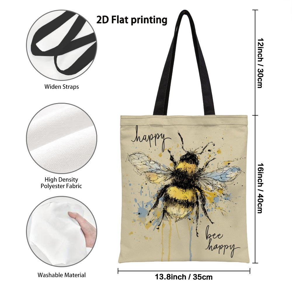 TEMU 1pc Of Reusable Grocery Bags Featuring A In A Flat, Two-dimensional Style. This Trendy Oversized Bag Is From Strong Yet Lightweight Polyester,