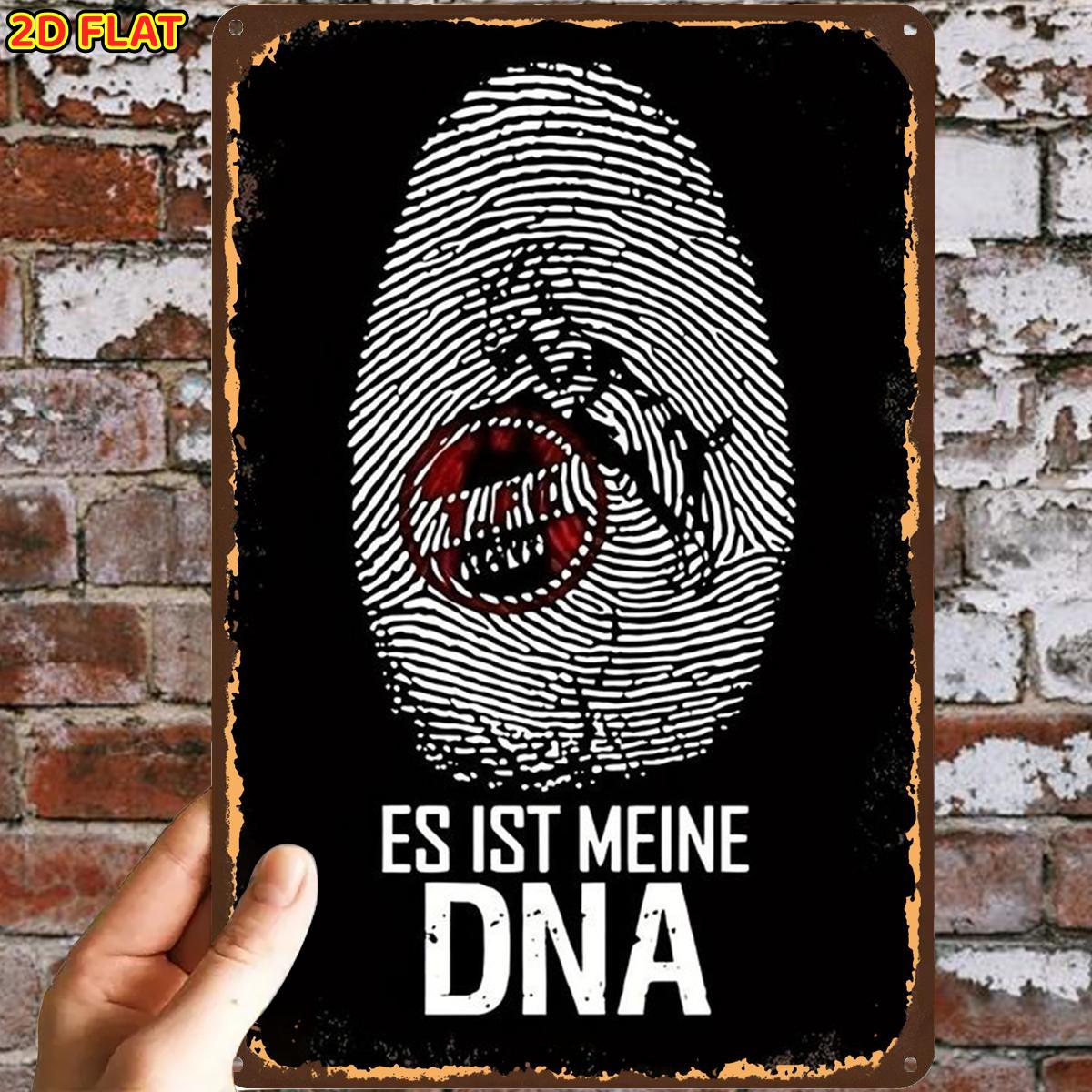 E-shop 2D-flach, 2D-flach, ., Metallschild mit Fingerabdruck-Design, Eisenmetallschild, vorgebohrte Löcher, geeignet für Innenbereich, Garten,