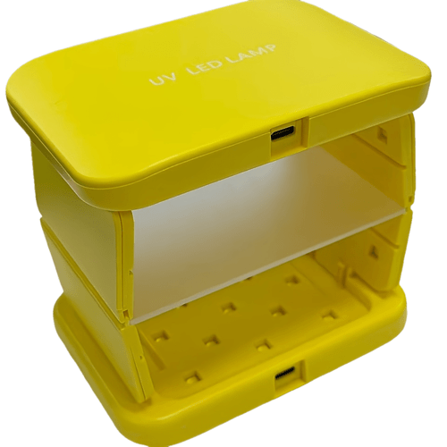 yellow foldable mini curing lamp usb portable home use curing lamp drying lamp