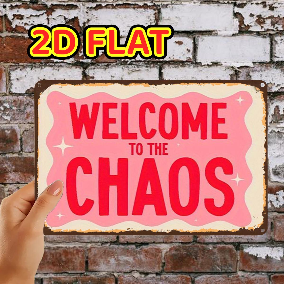 TEMU 2d Flat, 1pc, Welcome To Signmetal Iron Sign, Pre-drilled Holes, Suitable For Indoor, Garden, Outdoor, Home, Office, Toilet Decoration, 2d Flat