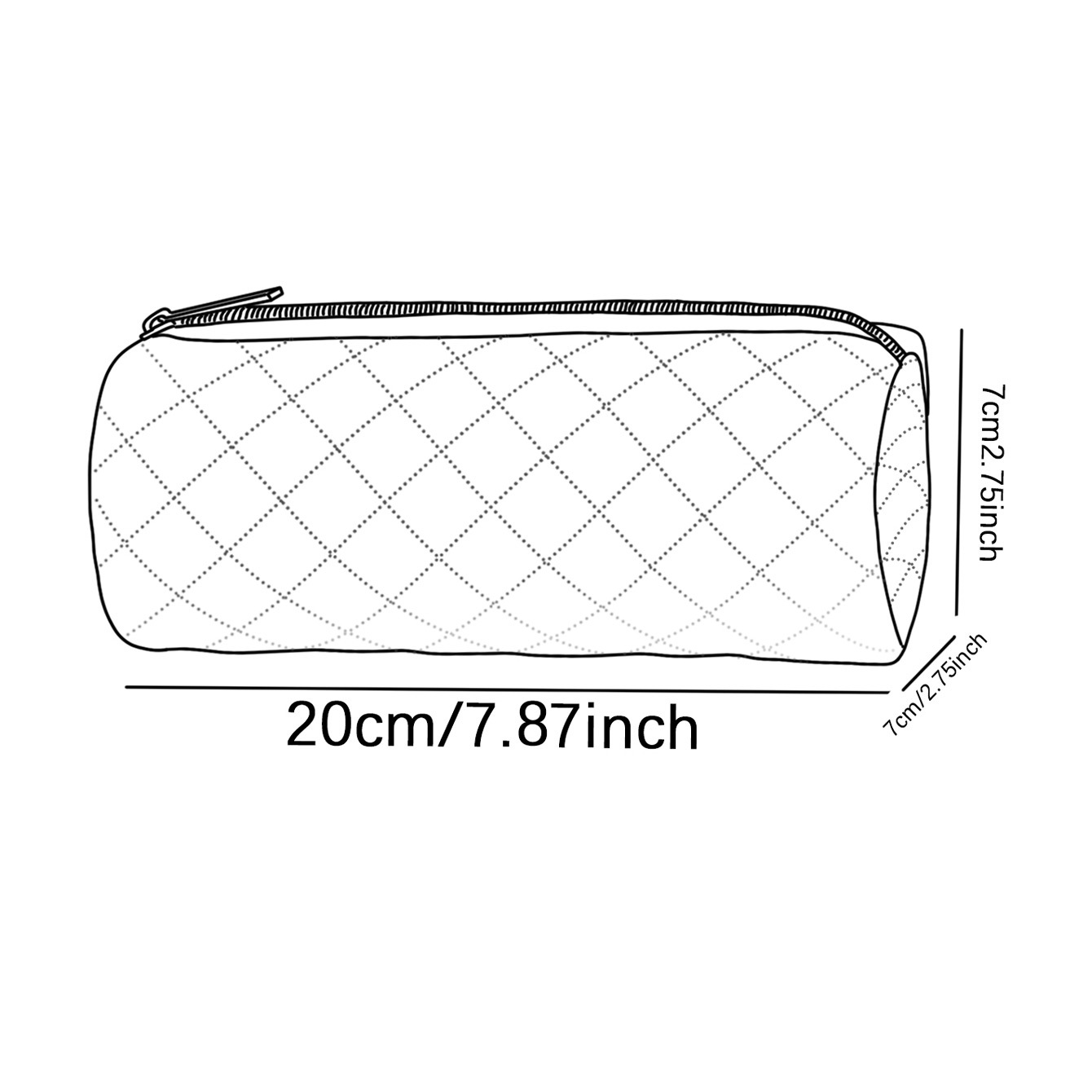 1pc, Estuche para lápices con estampado 2D de diseño de cactus, Bolso de papelería de gran capacidad, Tela de acolchado ligera y tamaño portátil | Versátil para uso diario en la escuela/exámenes/dibujo | Tu estilo único