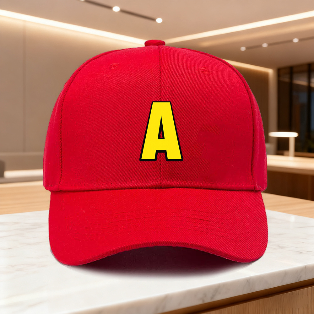 TEMU Baseball , Unisex Outdoor Sun Hat With Letter A, Couple Wear ( Options) Ideal Gift For Weddings, Parties, Birthdays, Outdoor Activities