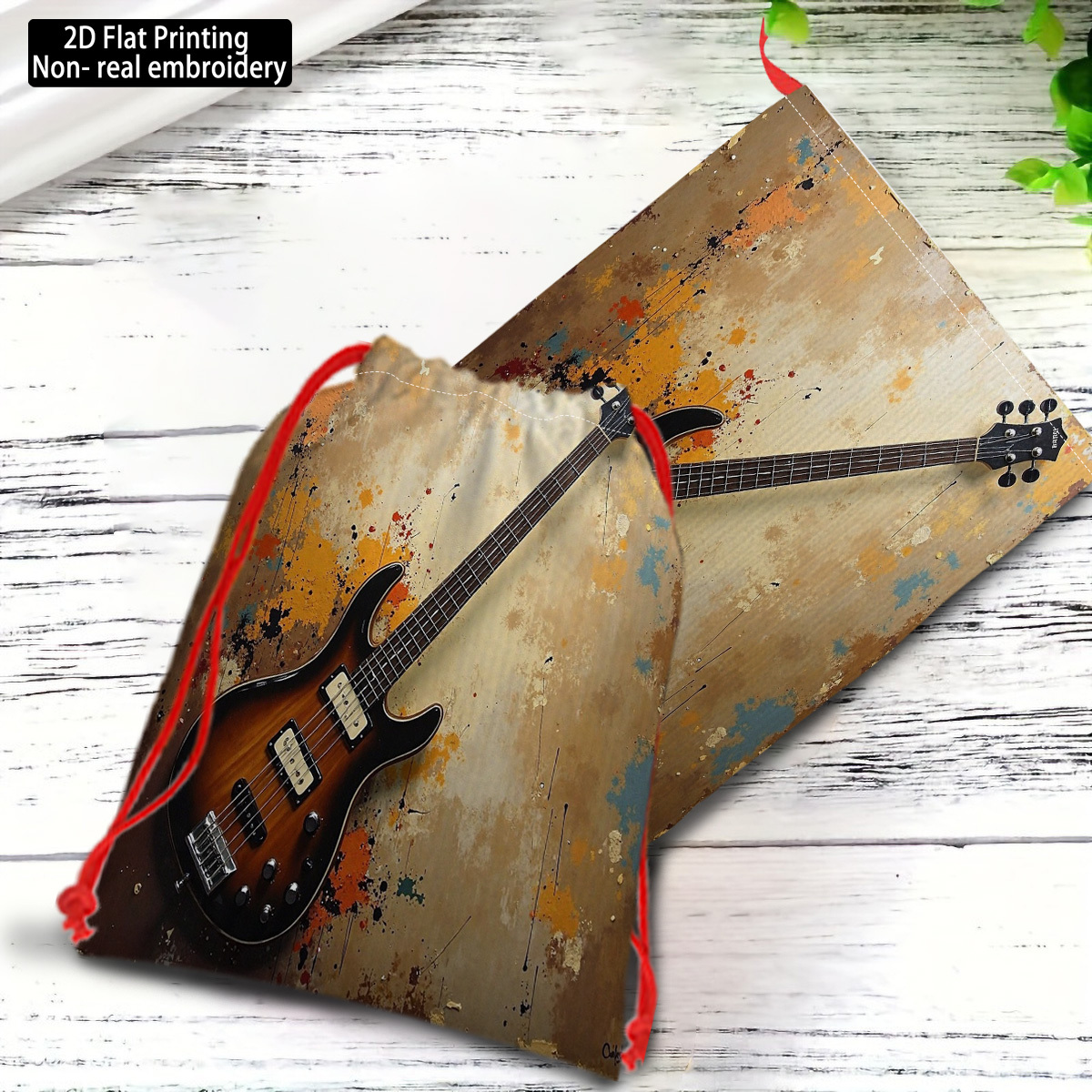 10pcs Electric Guitar Gift Set with Sunset Gradient Finish
