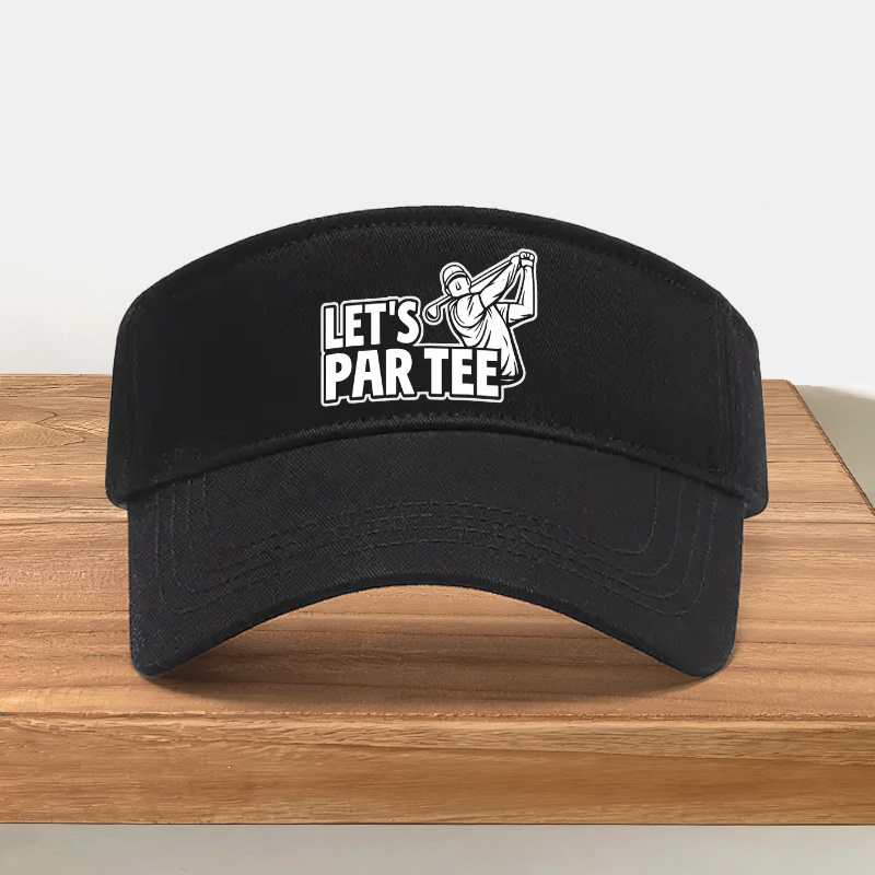 TEMU 1 " " Golf Print Adjustable Visor Hat, Unisex Outdoor Sports Style, An For Golf Matches, Outdoor Activities, And Casual Gatherings, A Must-have