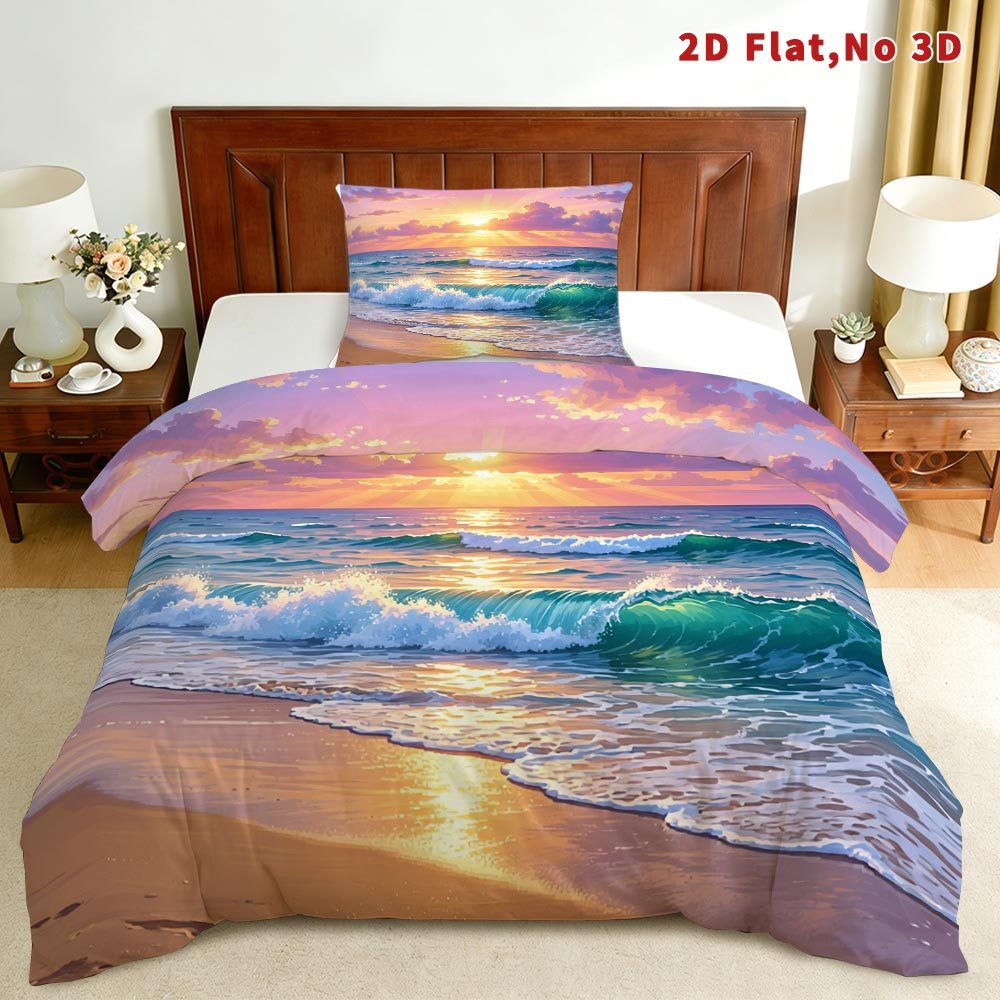 TEMU Mokalala 2d Flat 2/3pcs Duvet Cover Set Bedding Bed Cover Set Breathable And Stylish Design Printed Bedding 1 Quilt Cover And 1/2 Pillowcases