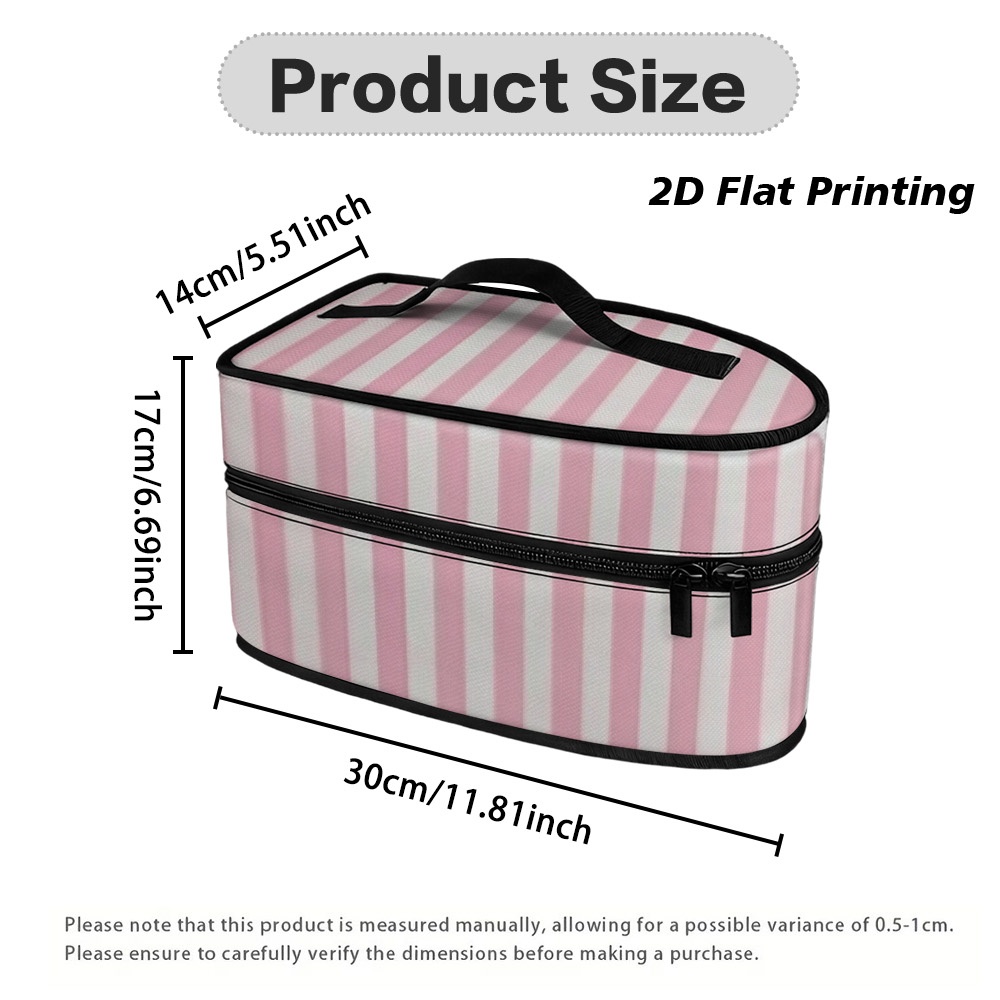 TEMU (2d Flat)1pcs Pink And Lroning Bag, Iron Accessory Storage Bag, Home Storage, Ironing Tool Helper, Perfect For Travel - Dual-use Storage Bag,
