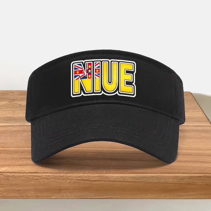 TEMU 1pc Niue Print Adjustable Hat - Lightweight Unisex Suitable For Travel, Hiking, Camping, For , Niue-themed Gift For Sports, Outdoor Activities,