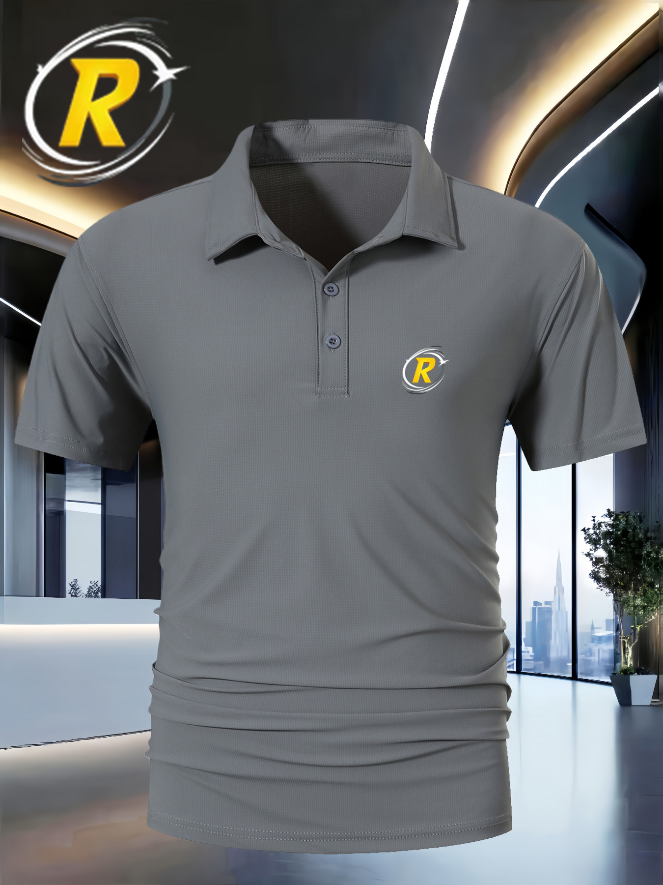 nueva camiseta   elegante. esta camiseta     un     de línea dinámica   que     en el pecho  . el diseño es   y profesional, mejorando la   de   y un   de modernidad. adecuada para un estilo casual de negocios.