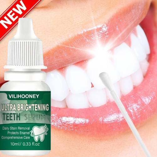 teeth serum mint flavor for deep cleaning tooth brightening solution breath prevent dental with regular brushing suitable for daily use compact size for travel gentle formula