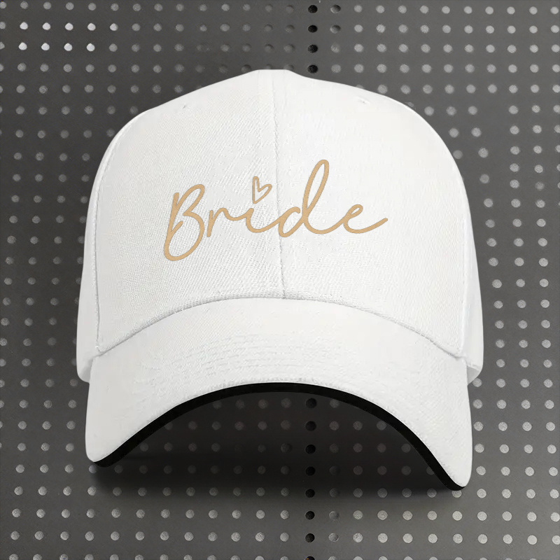 TEMU Gorra de béisbol con temática de novia para mujer y hombre - Gorro de boda y ajustable, adecuado para despedidas de soltera, damas de honor,