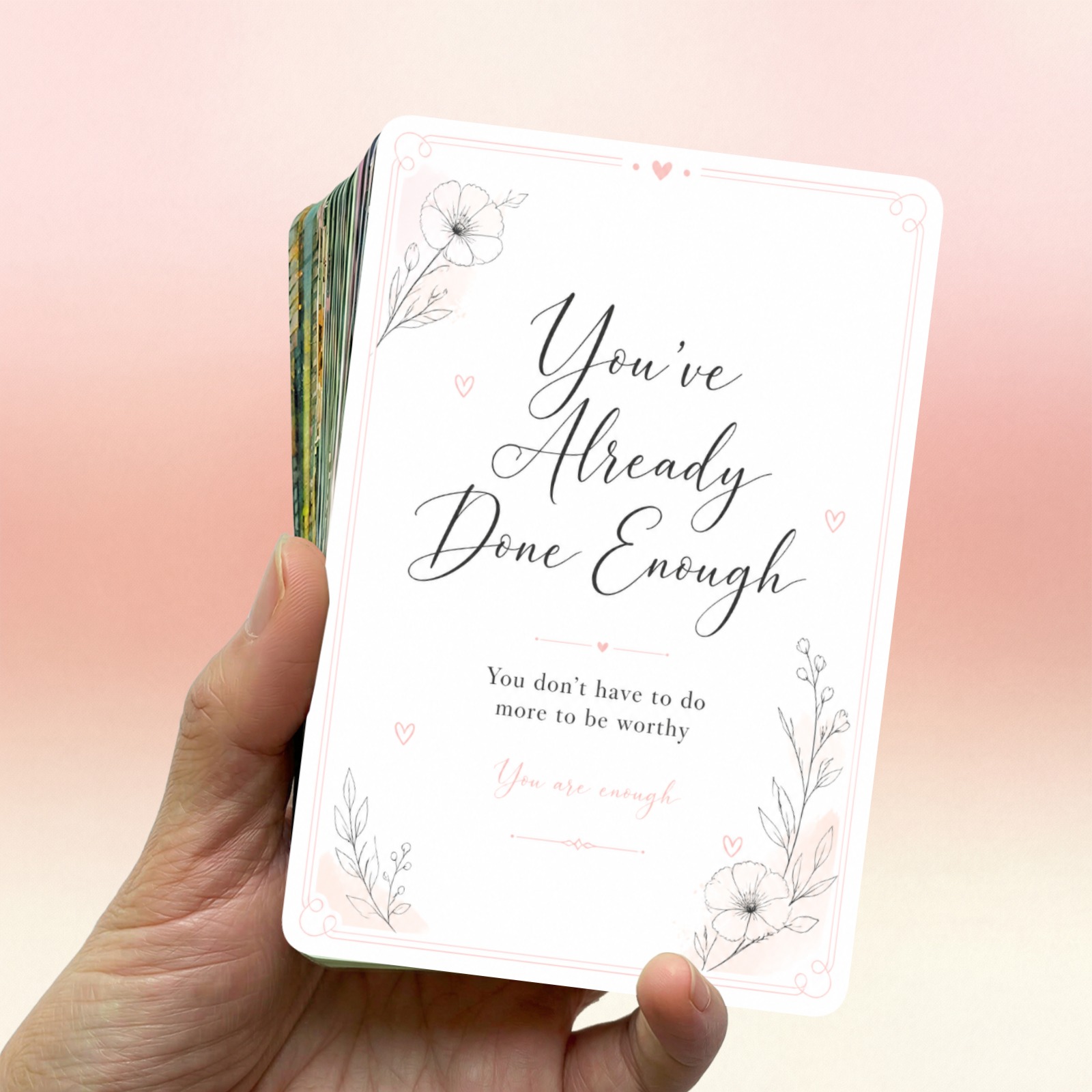 TEMU With Self- Grab 18 Affirmation Cards To Remind Yourself Of Your Single Day