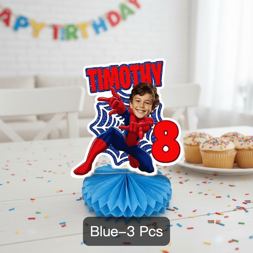 TEMU Custom Cartoon Honeycomb-shaped Desktop Centerpiece For Party And Birthday Scene Decoration, Made Of Exquisite And Durable Materials To Enhance
