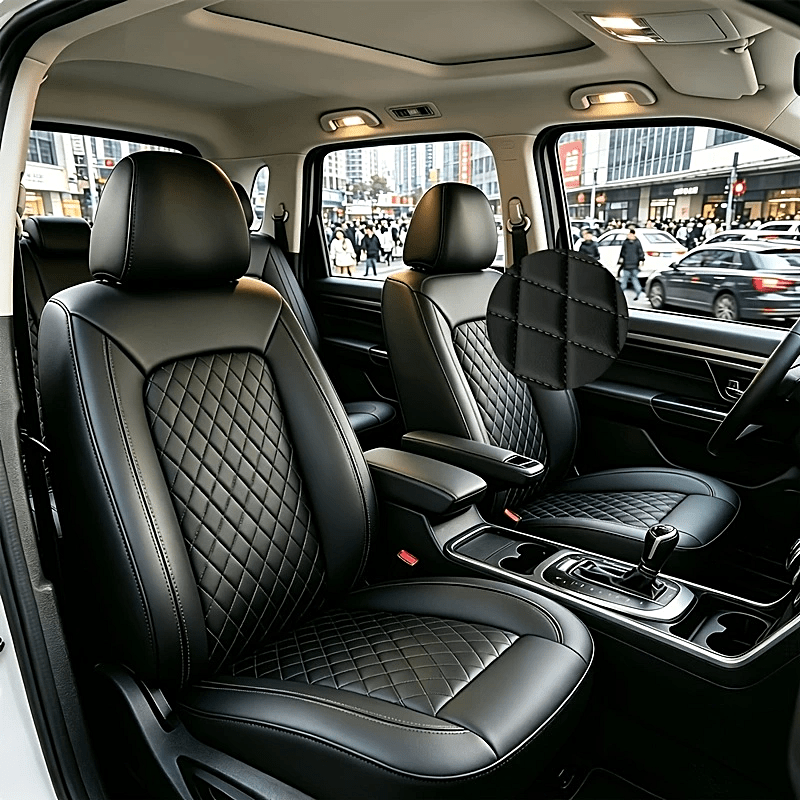 TEMU Luxury Quilted Style Car Seat Cover, , Suitable For Suv, Truck, Various Models, Universal Size, Car Universal Seat Cover, Durable Material,