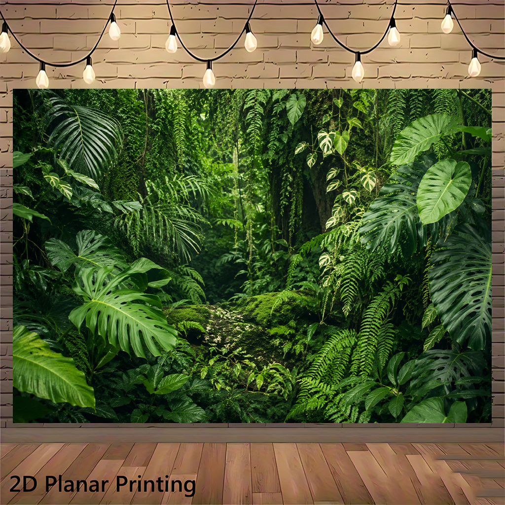 TEMU 2d Flat, 2d Flat - 2d Flat, 2d Flat - 2d Flat Banner 1pc, Rich , Suitable For Living Rooms, Party Venues, 's Rooms, Yard Decorations, Used