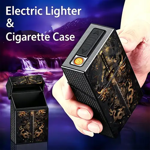 cigarette lighter knife 3-in-1 Cigar with Windproof Jet Flame, Foldable Drill Knife, S Barrysail Store durable and will not rust Folding Knife Lighter Jet Torch