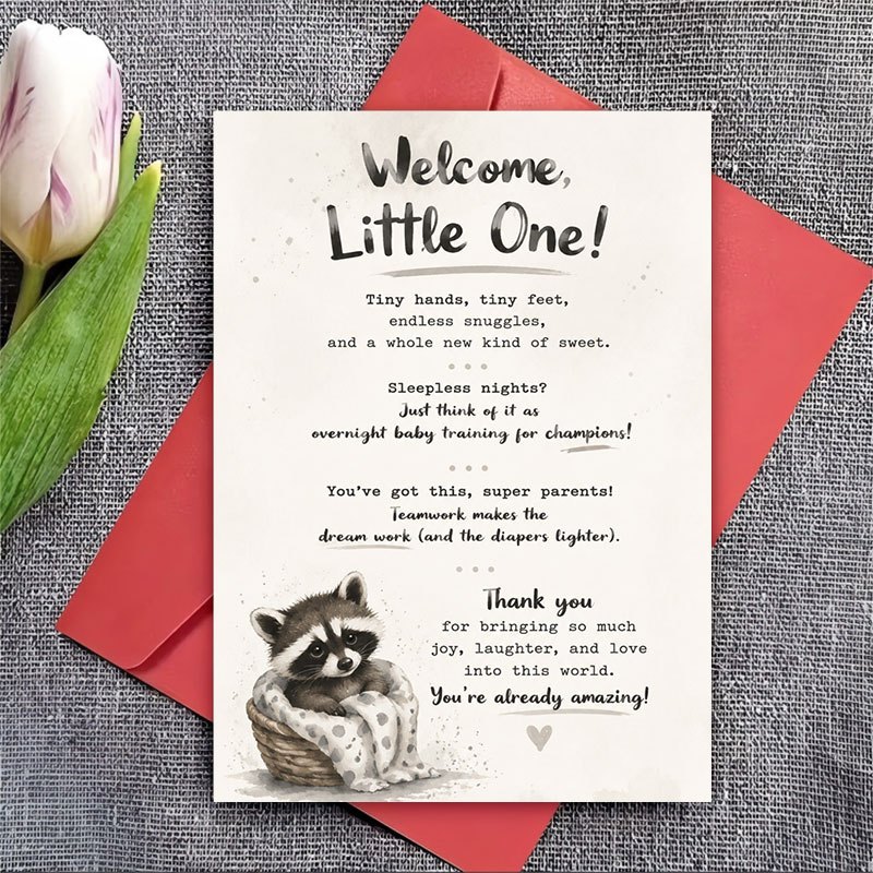 Greeting Card for New Parents Celebrating New Life