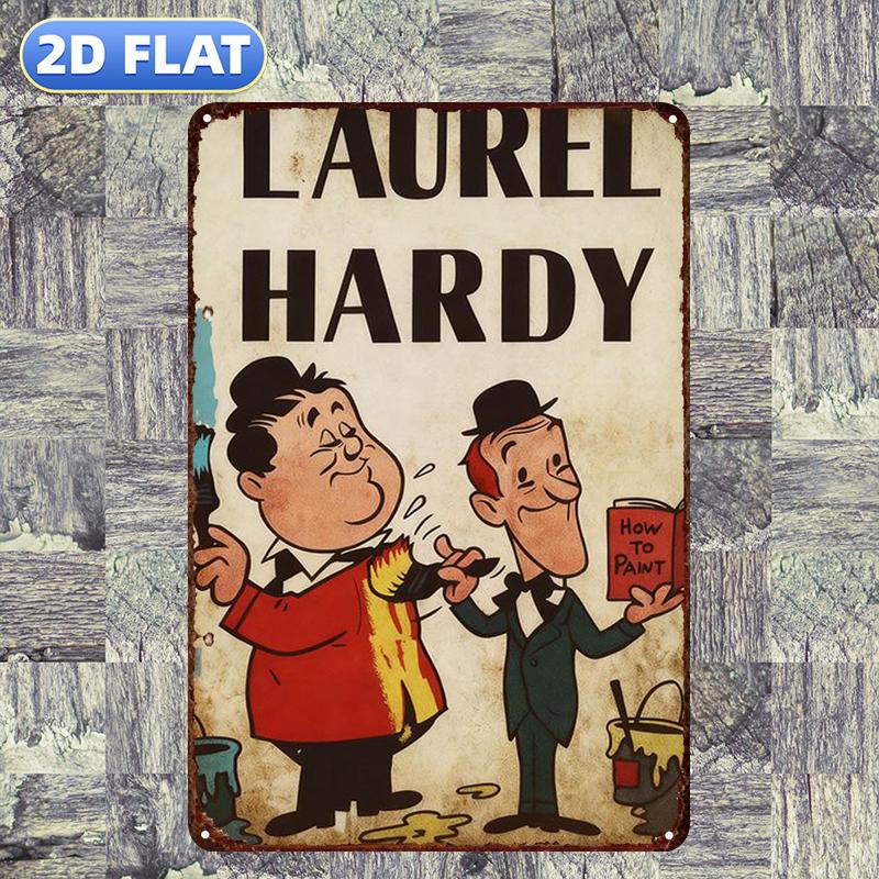 TEMU 2d Flat, Wooden Sign, And : Classic Comedy Couple, Decorative Painting/room/restaurant/bar/door/garage Decor