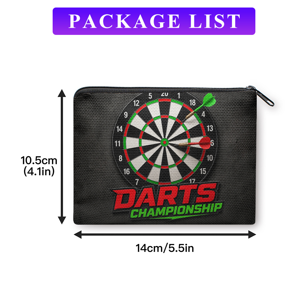 TEMU Porte-monnaie, Cible de jeu de fléchettes - Matériau Double, Rangement de pièces compact et portable adapté aux clés, un organisateur pratique