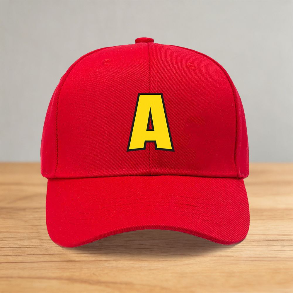 TEMU 1pc Adjustable Baseball With A Letter Print, Unisex Outdoor Sport Style, Ideal Gift For Weddings, Parties, And Birthdays, Essential For Racing