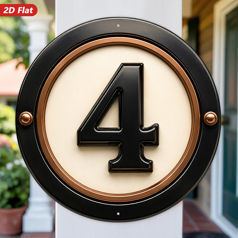 TEMU 2d Flat, 1pc Emblem Round Metal Sign Wall Art, , Circular Badge Design, Black And Tones, Glossy Metallic Look, Home Decor, Ideal For Entryway ,
