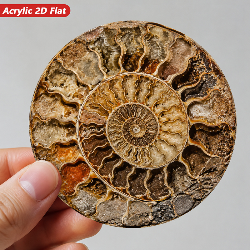 item picture 1pc natural     spiral shell chamber and   cross section suitable for home cabinet refrigerator dishwasher decoration earth   stone magnet with natural   texture acrylic material suitable for chalkboard