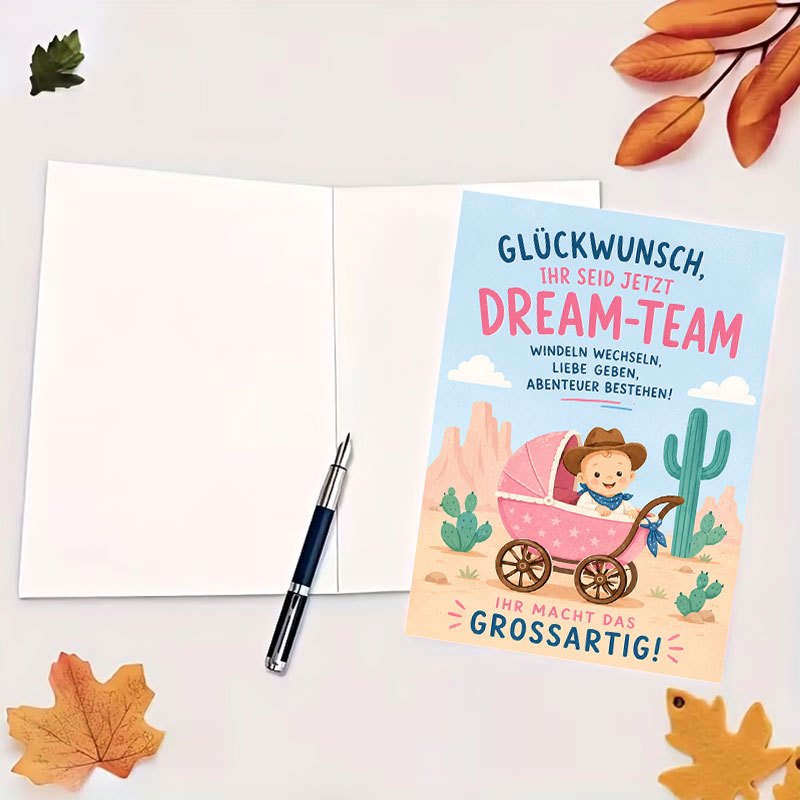 Greeting Card for New Parents, Congratulations Note for Celebrating New Beginnings