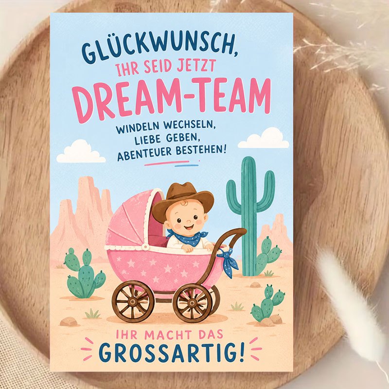 Greeting Card for New Parents, Congratulations Note for Celebrating New Beginnings
