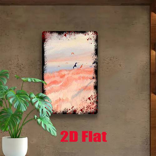 2d flat decorative sign 2d flat metal sign featuring of and a measuring 8 inches by 12 inches suitable home decoration in kitchens dining rooms bedrooms living rooms bathrooms and other spaces