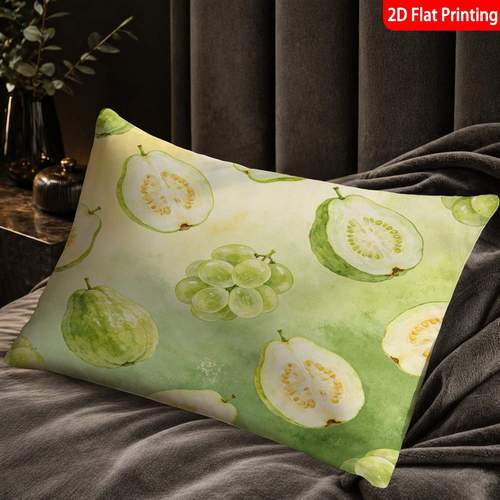 1 de almohada (no relleno de almohada) impresión 2d estilo acuarela verde y acuarela y impresión de uva ideal para la decoración s de almohada elegantes para entusiastas de la decoración
