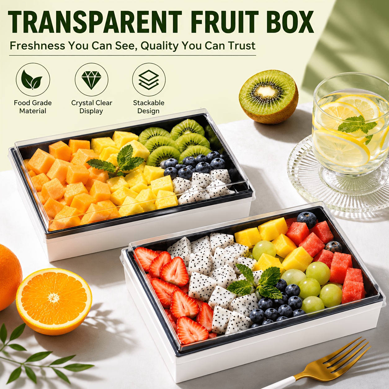 gift box with clear lid sold on Temu United States