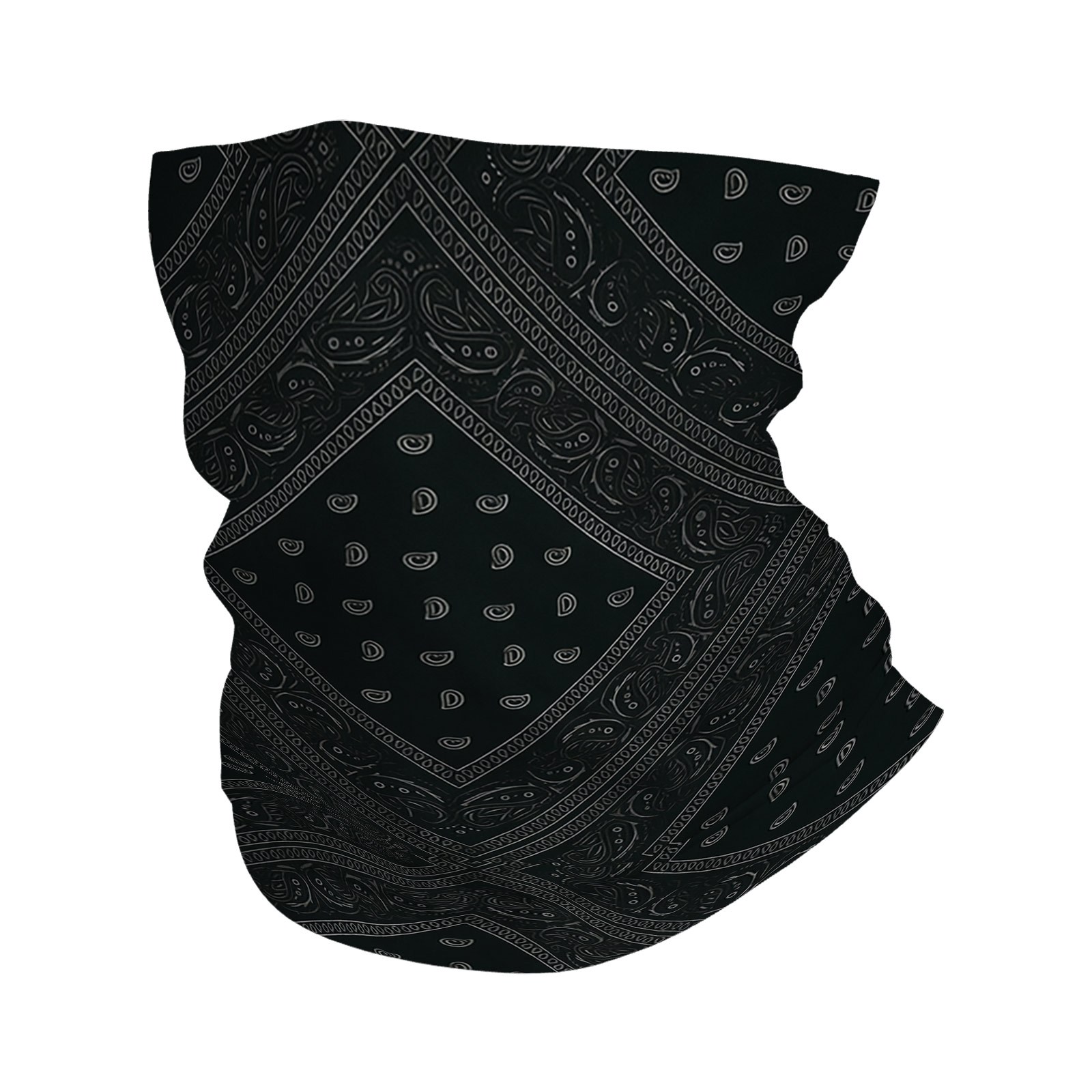 TEMU 1pc 2d Print Scarf Vintage Geometric Pattern + Pattern Print Scarf, Suitable For Outdoor Use, Used As A Unisex Scarf Or Balaclava Hat, Suitable