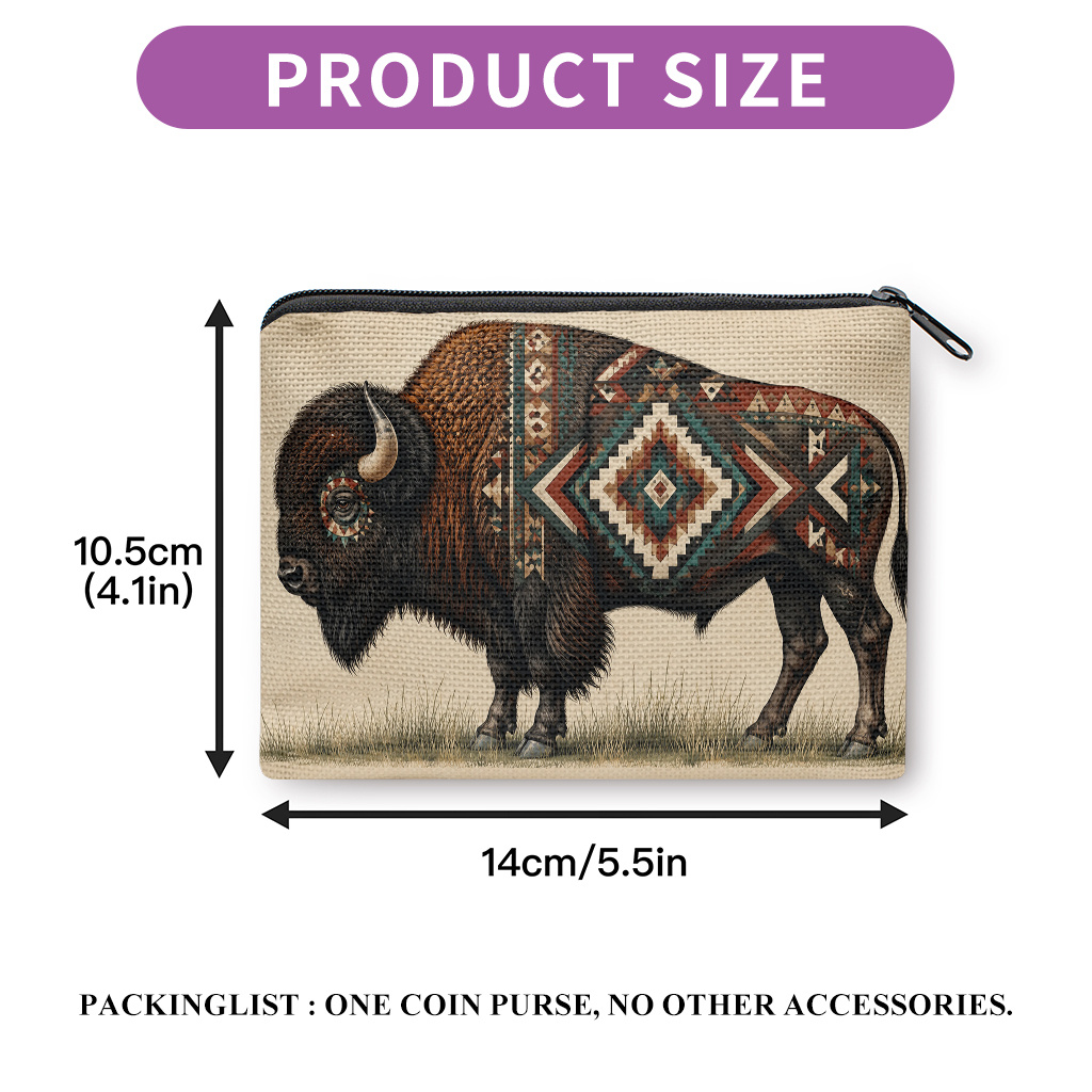 TEMU Coin Purse 1pc, With Double Sides Printed Coin Purse, Earphone Lipstick Small Items Storage Bag, Multi-use Clutch Bag, Lightweight Practical