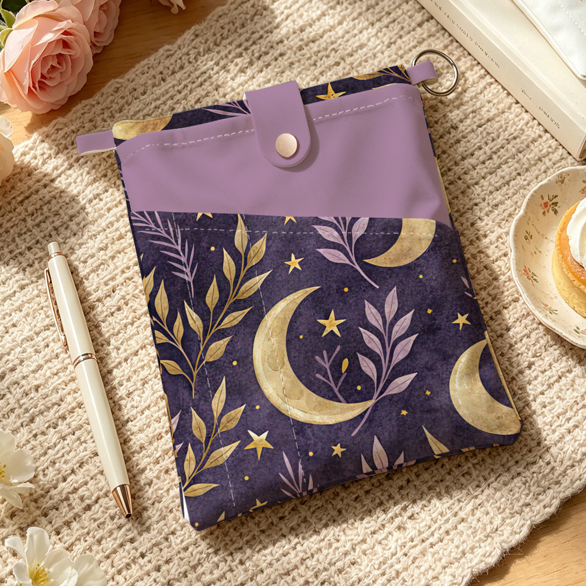 TEMU 1pc Book Cover. Vintage Starry Sky Theme, Suitable For Storing Pens, A5 Sized Books, And Notebooks. Ideal For Organizing Books And Office