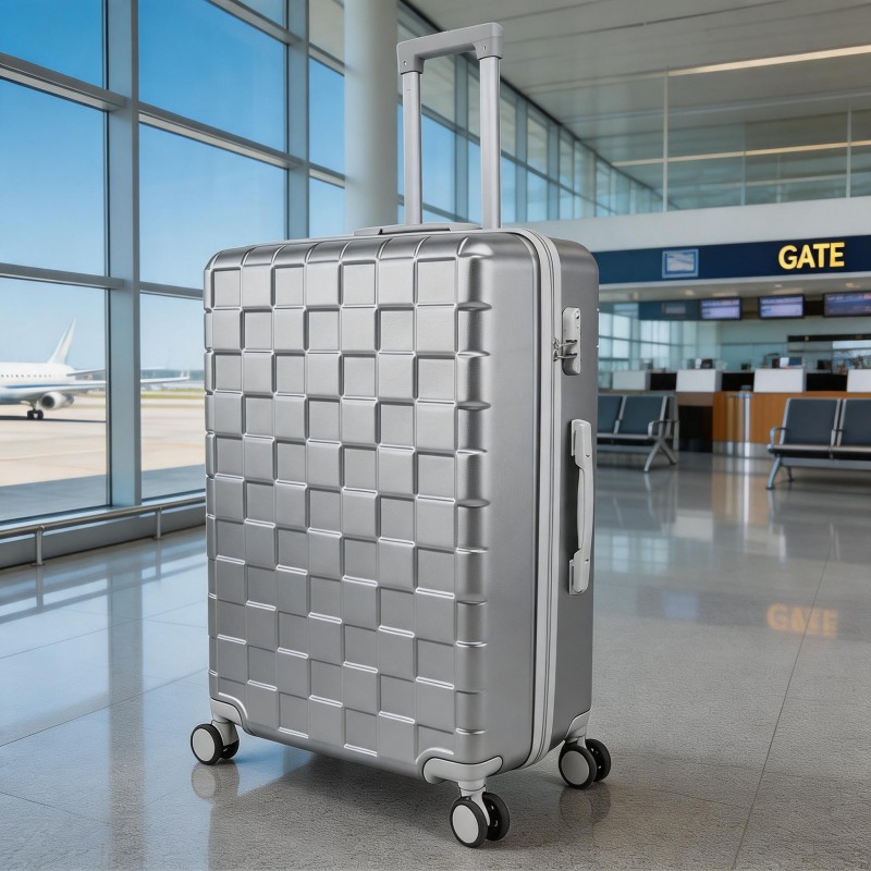 28-Inch Four-Wheel Rotating Travel Suitcase with Expandable Design