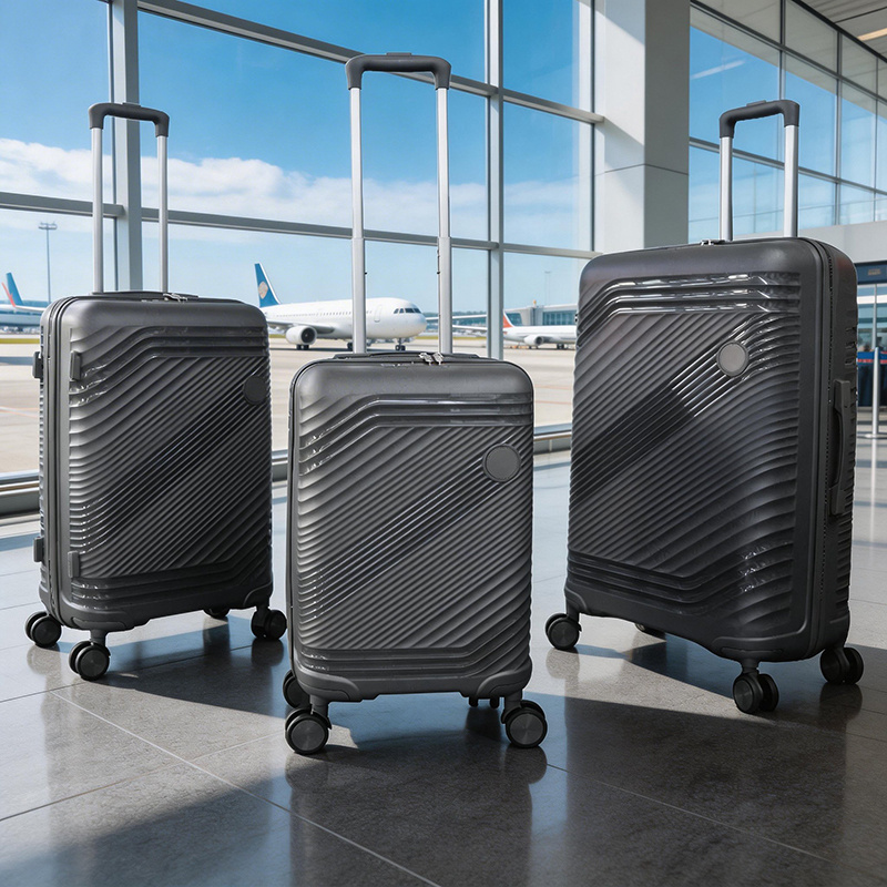 Mint Green 3-Piece Luggage Set with 360-Degree Rotating Wheels