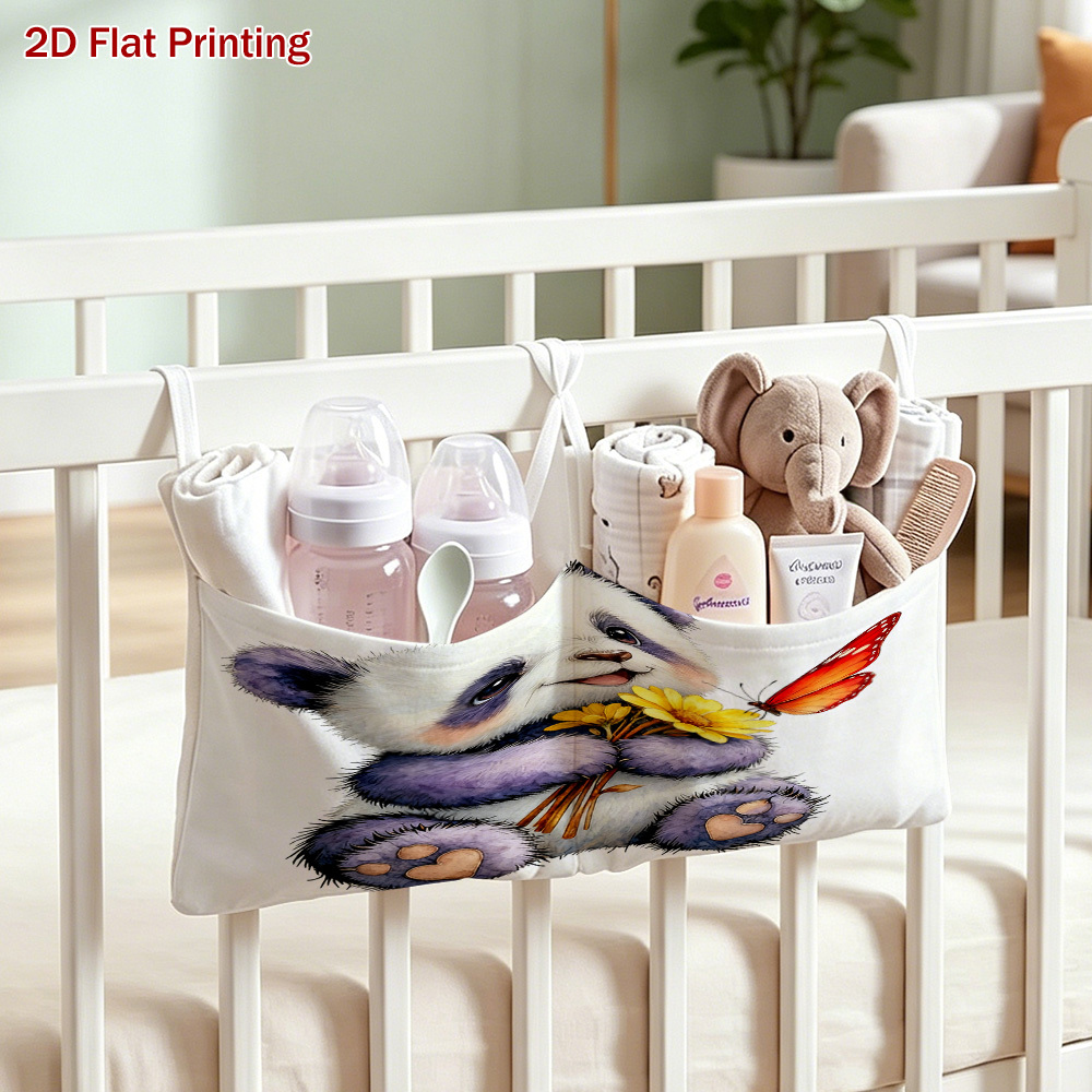 2D Flat Panda Hanging Organizer Bag for Stroller