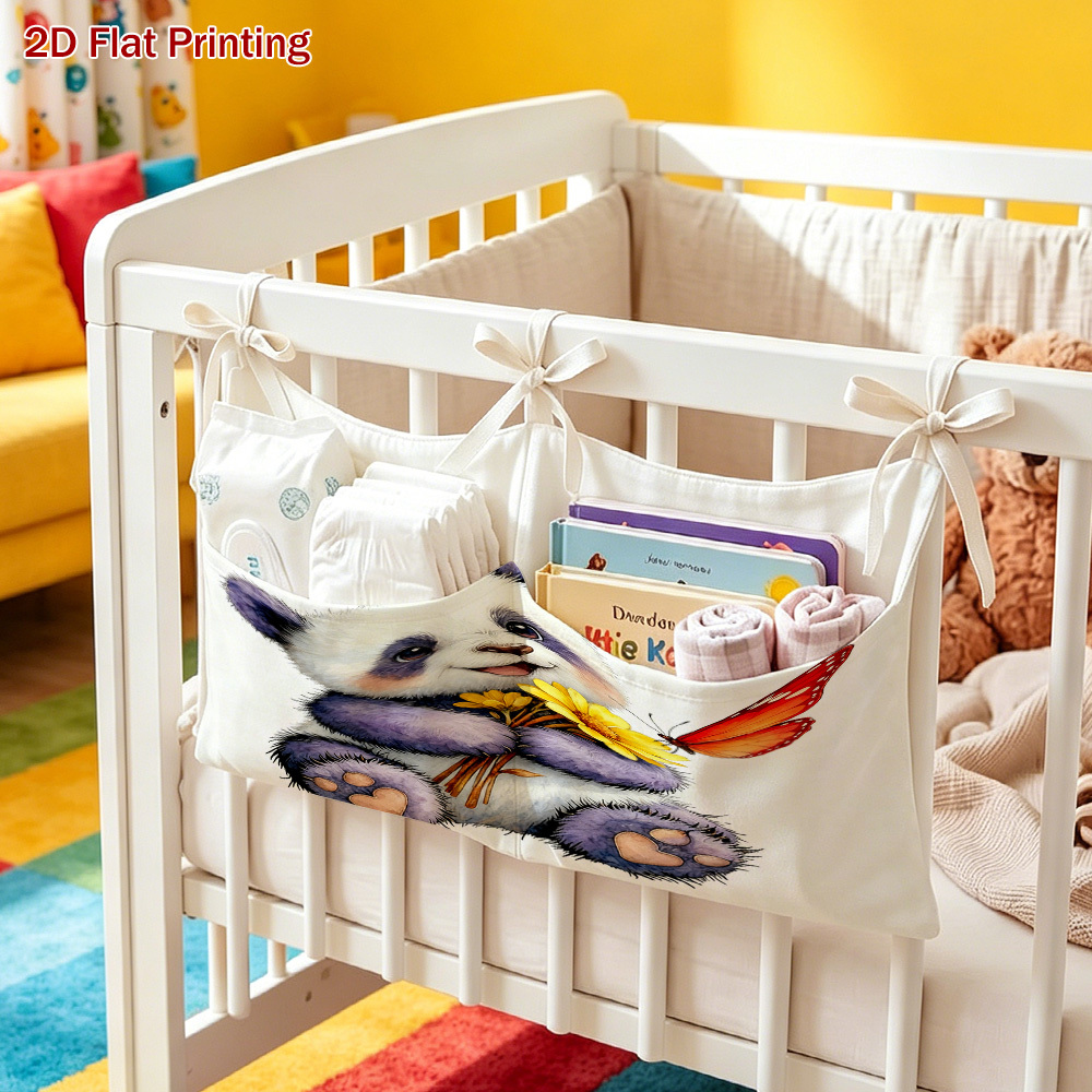 2D Flat Panda Hanging Organizer Bag for Stroller
