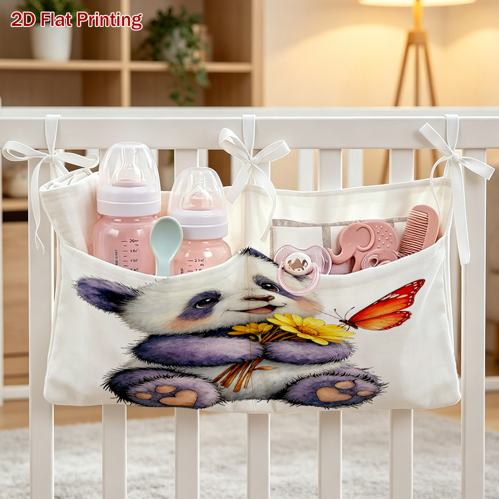 2D Flat Panda Hanging Organizer Bag for Stroller