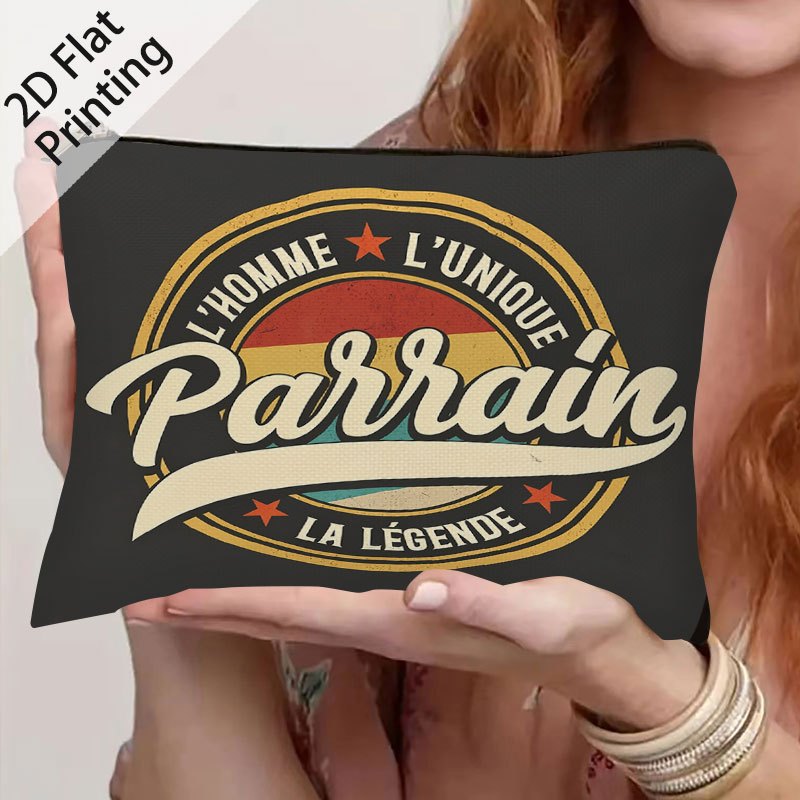 TEMU 1 pièce Trousse de voyage cosmétique et organisateur de toilette sur le thème du - Pochette zippée à imprimé Le , convient pour maquillage, étui