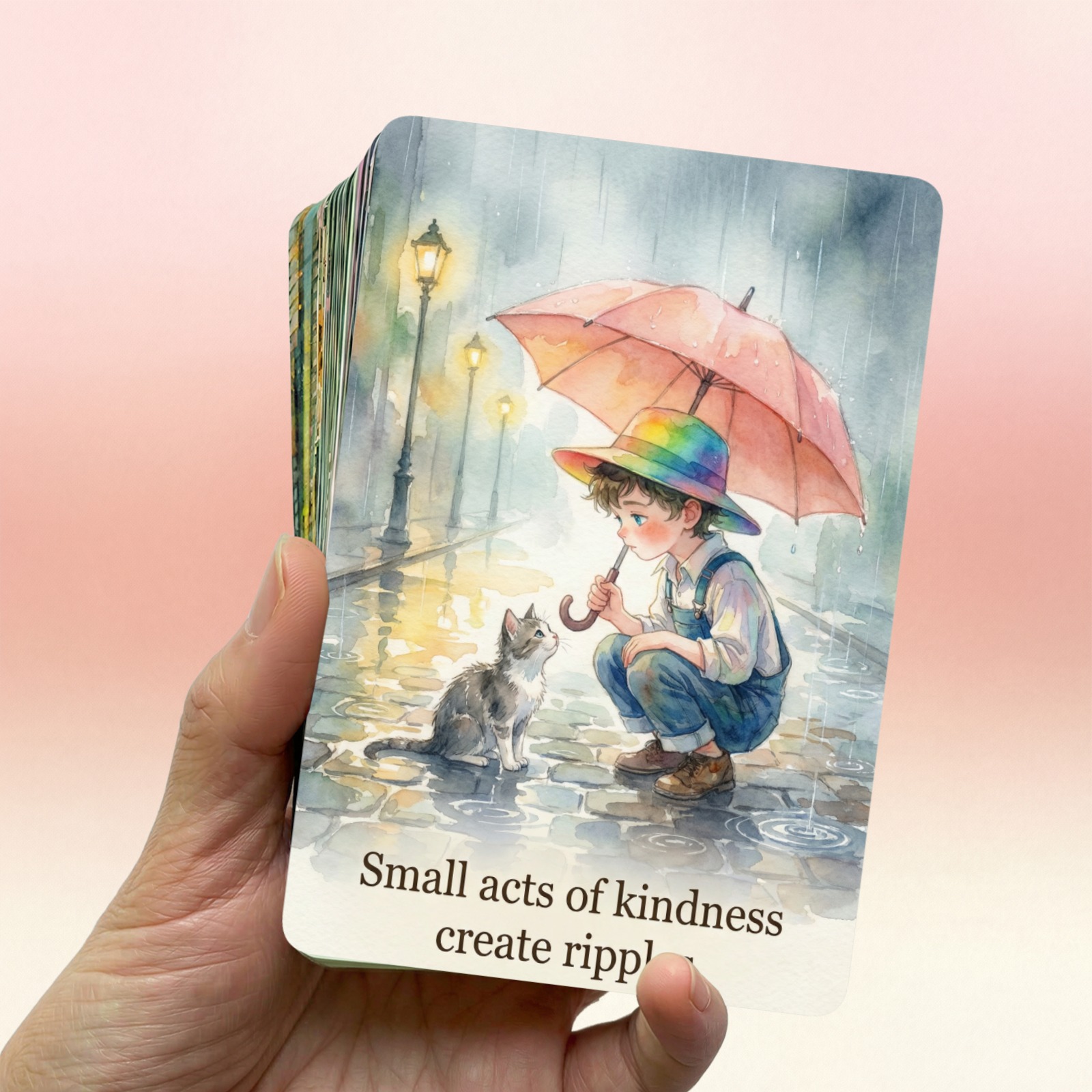 TEMU Warm Daily Moments Non perdere queste 36 carte artistiche a tema gentilezza con per l'ispirazione quotidiana