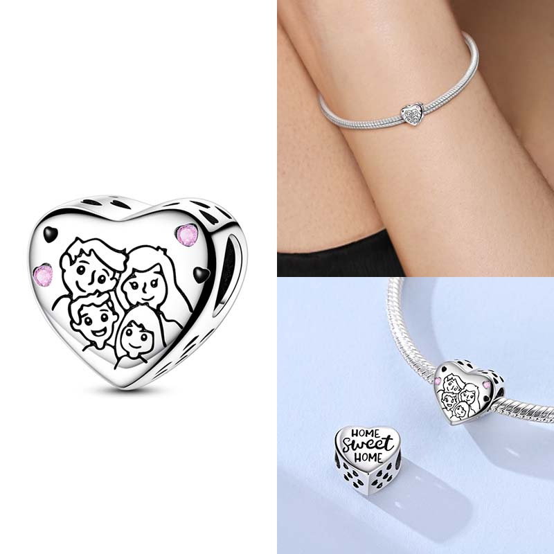 Silver Plated Octopus Clasp Pendant Charm for DIY Jewellery