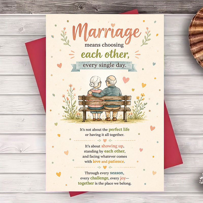 TEMU 1 Envelope And 1 Greeting Cardromantic Anniversary Greeting Card For Husband Wife Couples Love Note For Wedding Celebration And Valentine Day