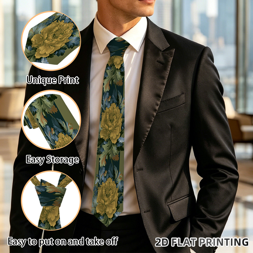 item picture 1pc mens   on   tie suitable for street style daily casual styling professional business reception   wedding date annual corporate gathering gentleman formal wear  